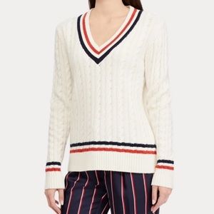 Lauren Cable-Knit Cricket Sweater